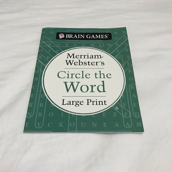 📚3/$35 NEW Brain Games Merriam Webster's Circle the Word Large Print Book - Picture 1 of 3